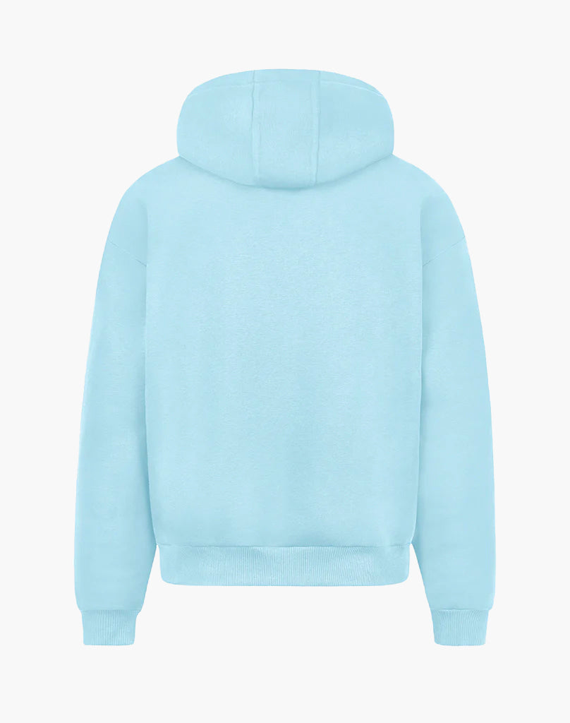 BASIC ZIP-HOODIE (ICE BLUE) STATEMENT
