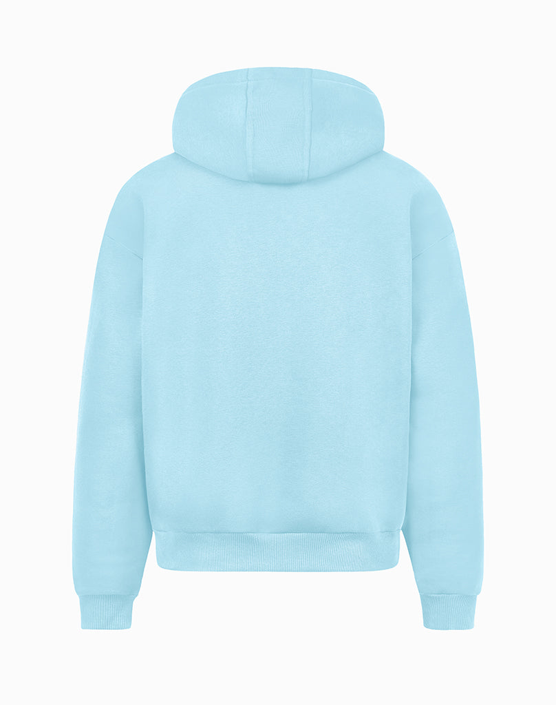 BASIC ZIP-HOODIE (ICE BLUE)