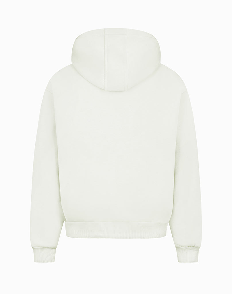 BASIC ZIP-HOODIE (CREAM WHITE)