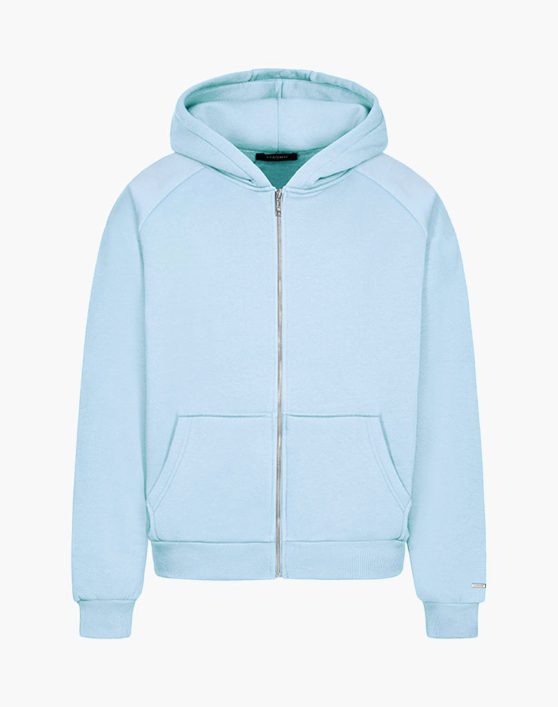 RAGLAN ZIP-HOODIE (ICE BLUE)