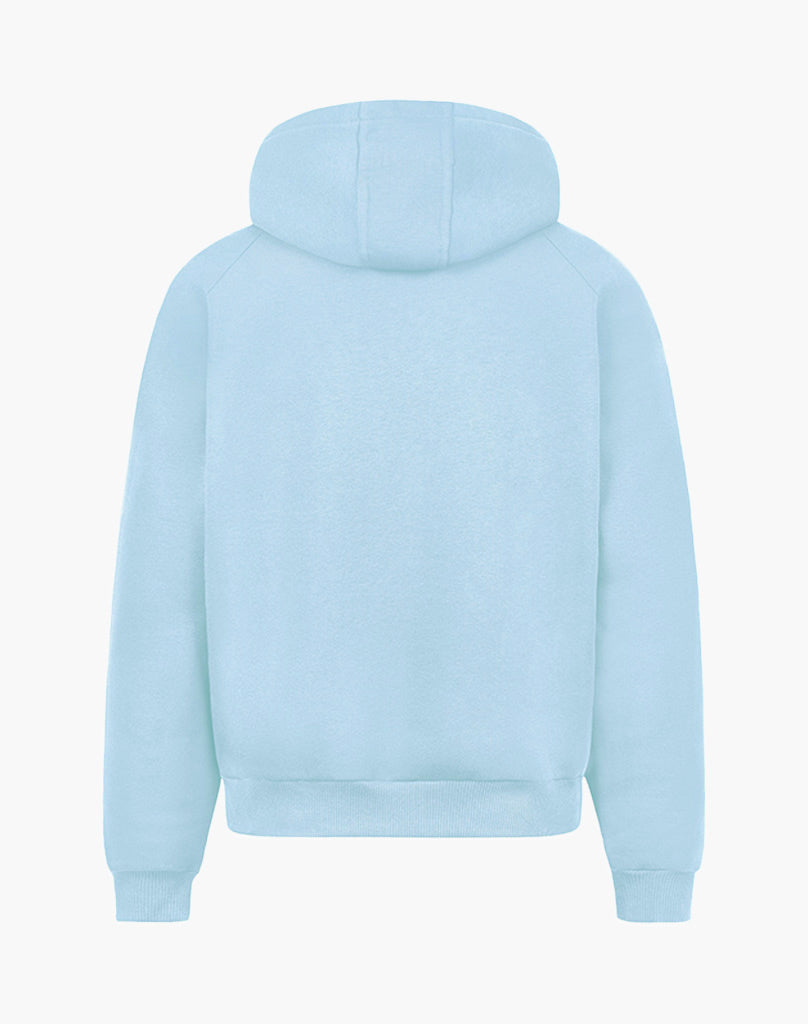 RAGLAN ZIP-HOODIE (ICE BLUE)