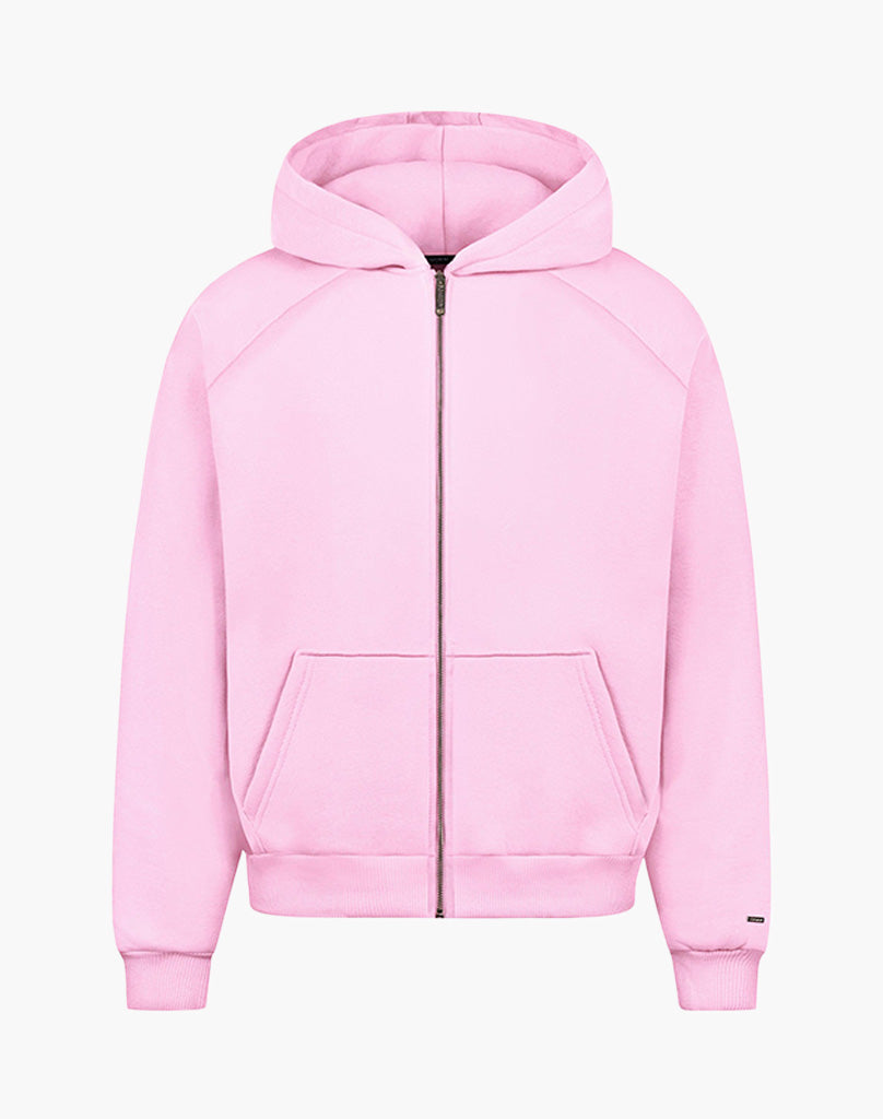 RAGLAN ZIP-HOODIE (PINK)