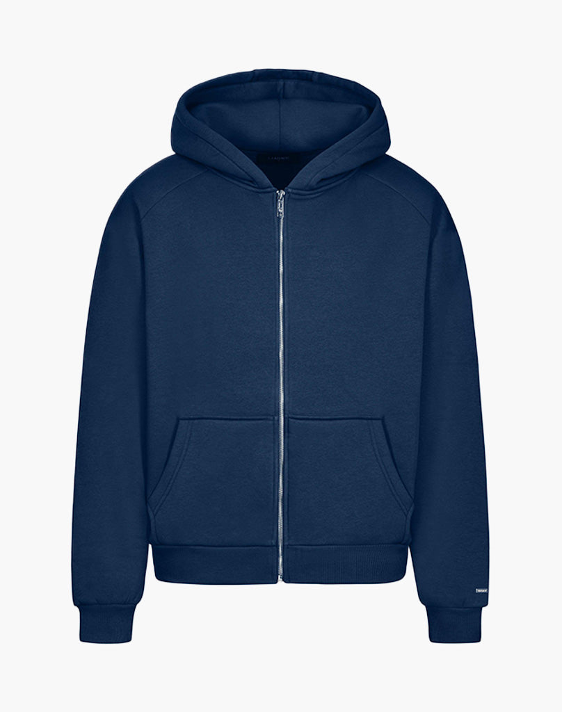 RAGLAN ZIP-HOODIE (DARK BLUE)