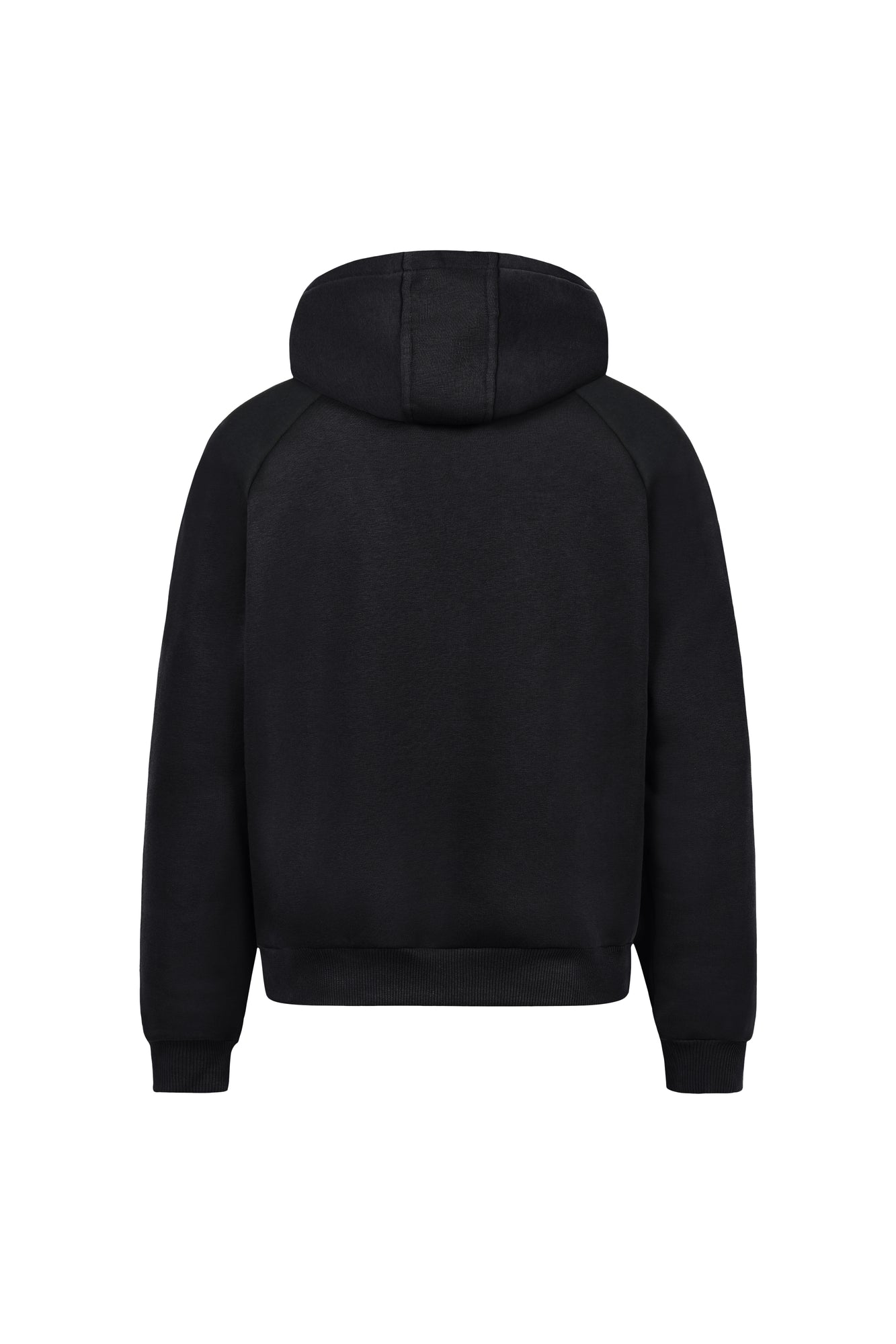 RAGLAN ZIP-HOODIE (BLACK)