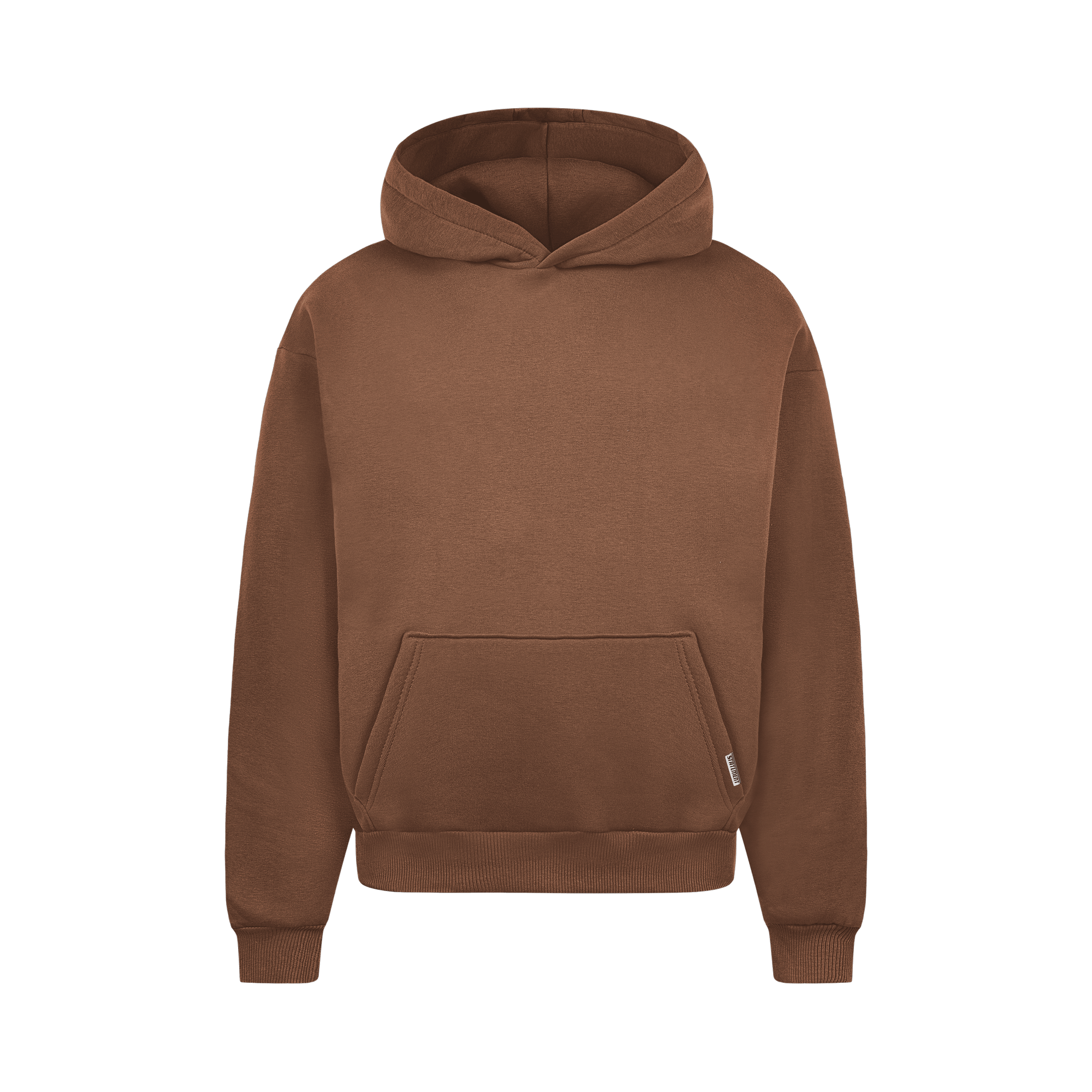 HEAVY BASIC HOODIE (COFFEE BROWN)