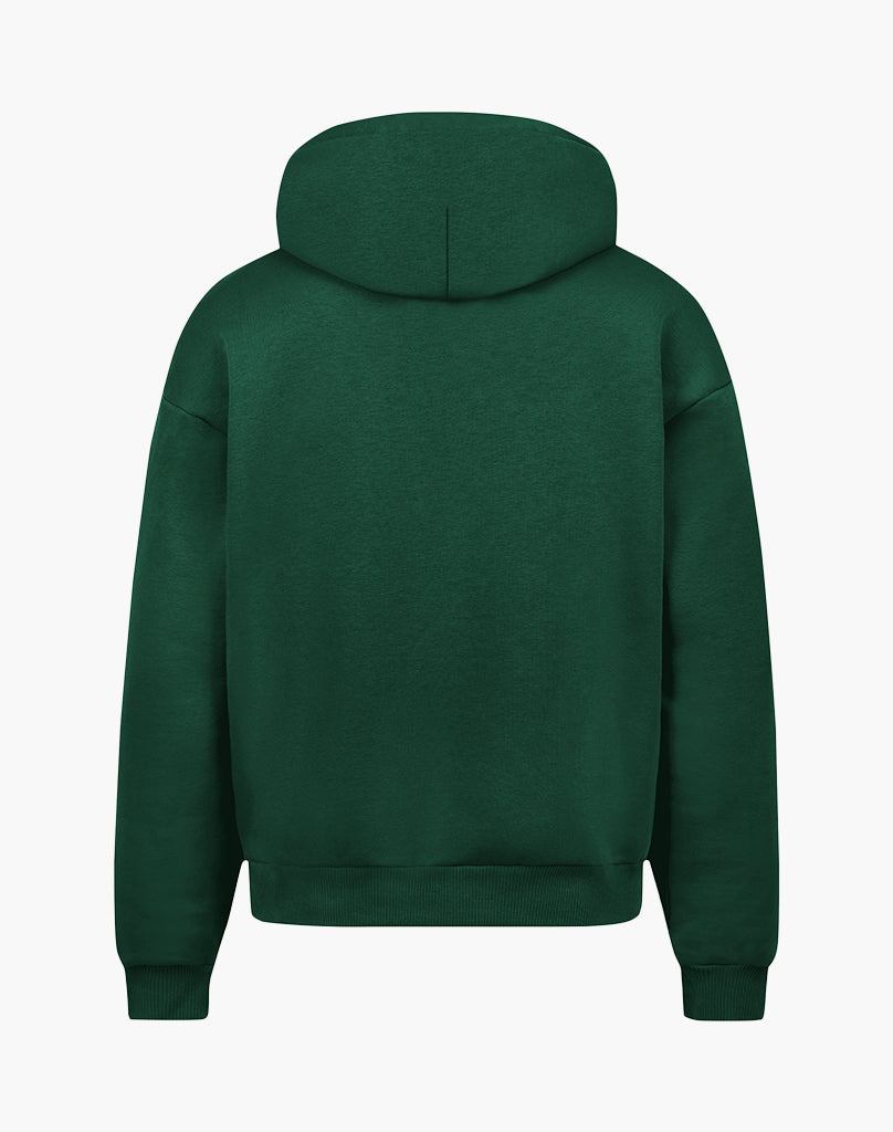 HEAVY BASIC ZIP-HOODIE (GREEN)