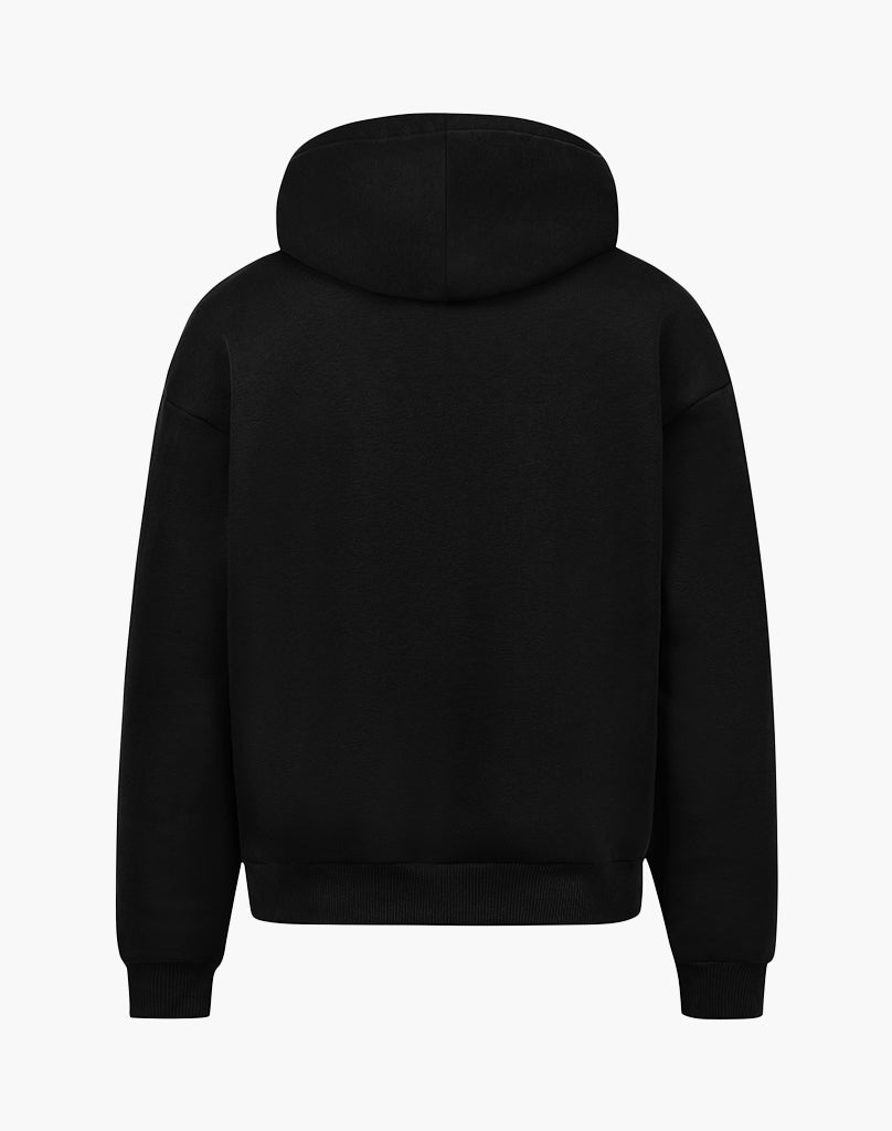 Heavy Zip Hoodie Black Schwarzer Zip Hoodie kaufen