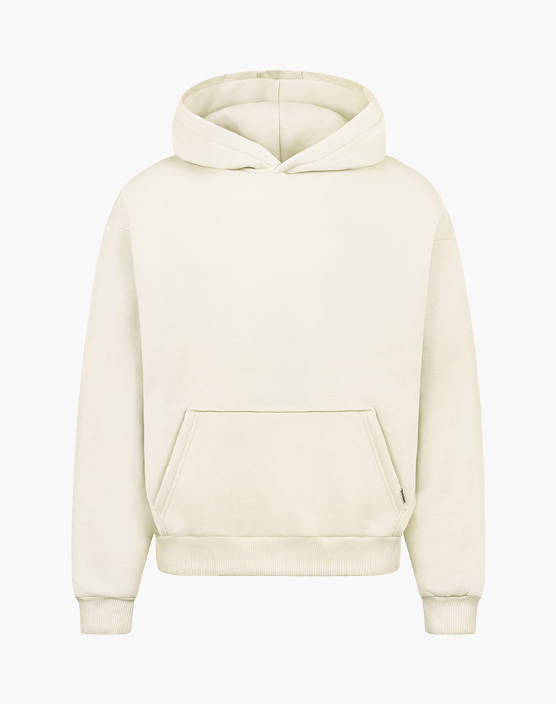 HEAVY BASIC HOODIE (CREAM WHITE)