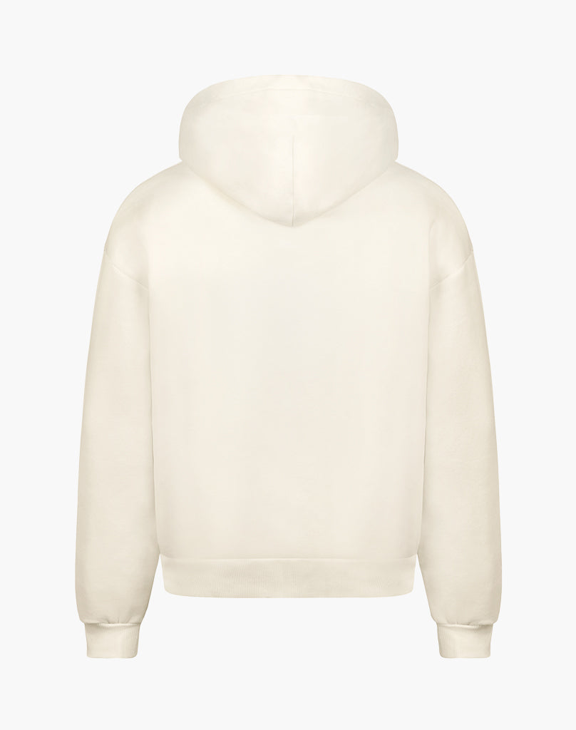 HEAVY BASIC HOODIE (CREAM WHITE)