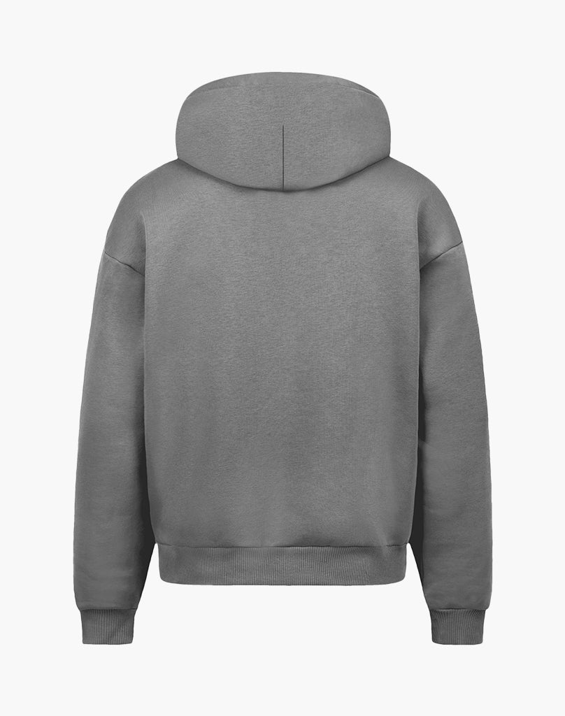 HEAVY BASIC ZIP-HOODIE (GREY)