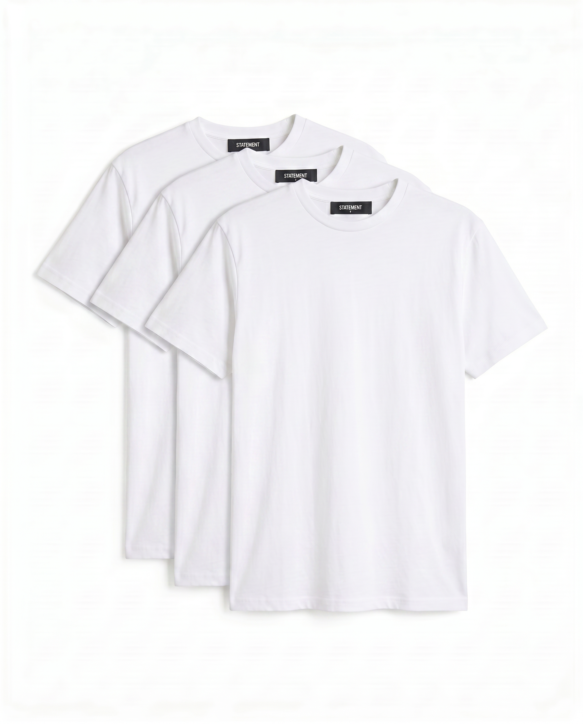 3ER SET REGULAR BASIC TEE (WHITE)
