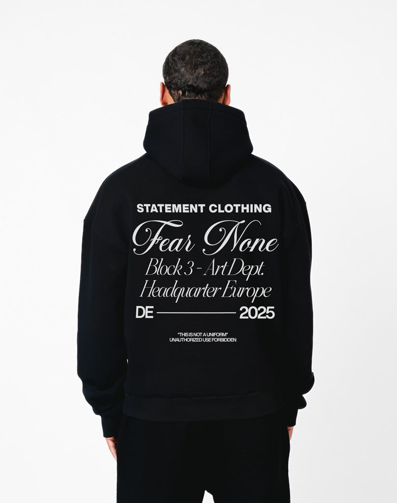 FEAR NONE HOODIE (BLACK) STATEMENT