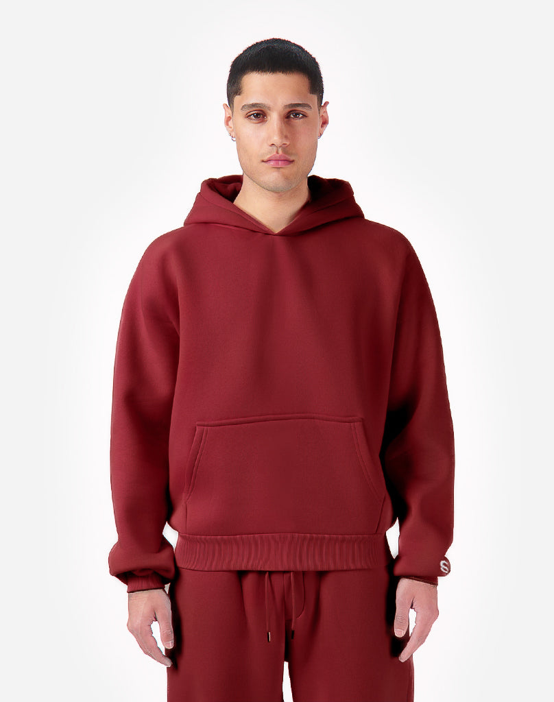 BASIC HOODIE (BURGUNDY)
