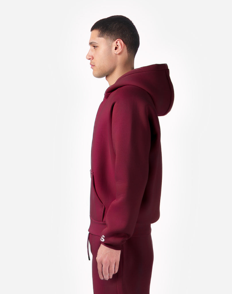 BASIC HOODIE (BURGUNDY) STATEMENT