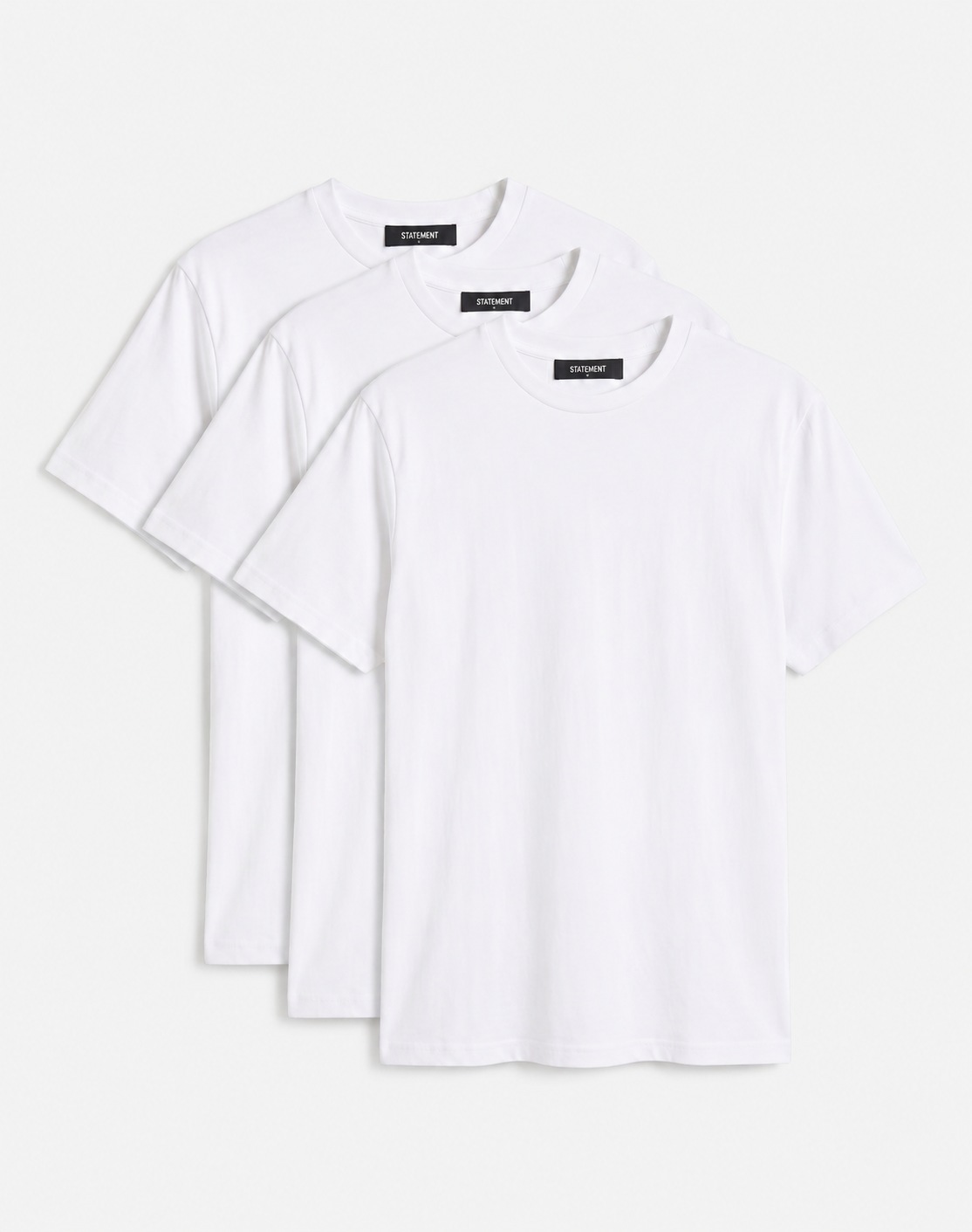 3ER SET REGULAR BASIC TEE (WHITE)