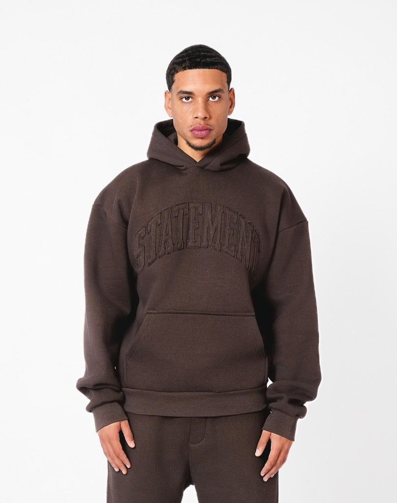 STATEMENT RIFT HOODIE (BROWN) Hoodie STATEMENT