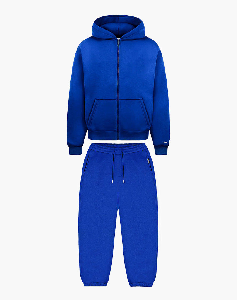 BASIC ZIPPER + BASIC JOGGER (ROYAL BLUE) Tracksuits Statement Clo