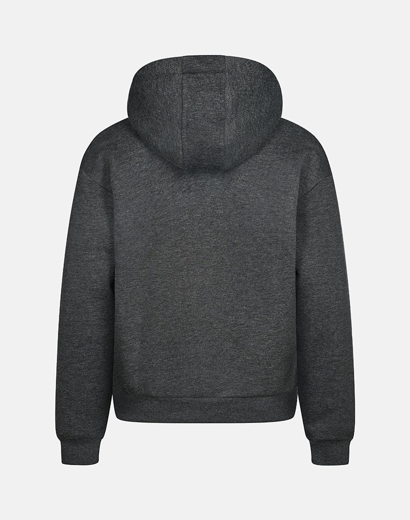 BASIC HOODIE (DARK GRAY MELANGE)