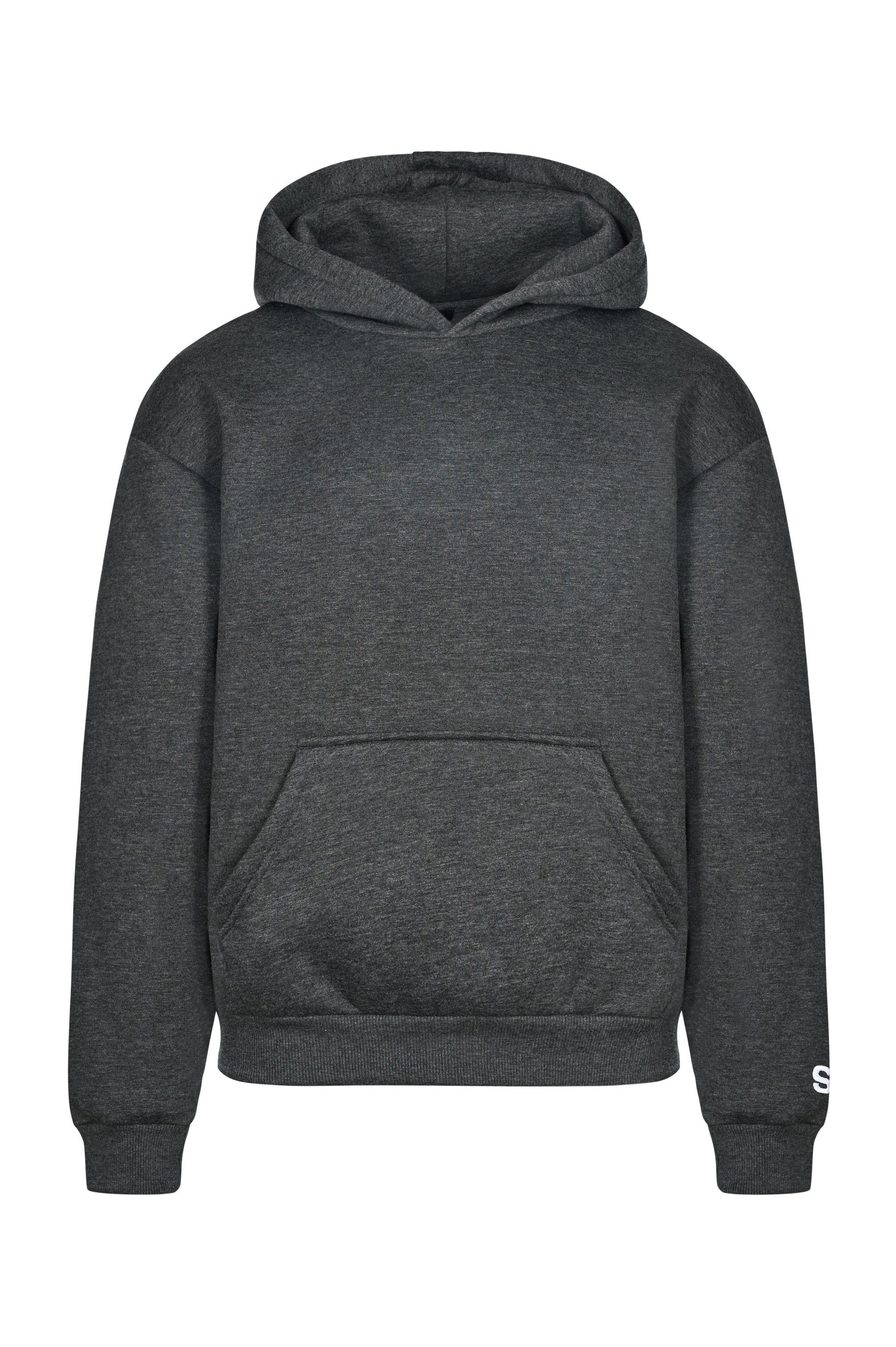 BASIC HOODIE (DARK GREY MELANGE)