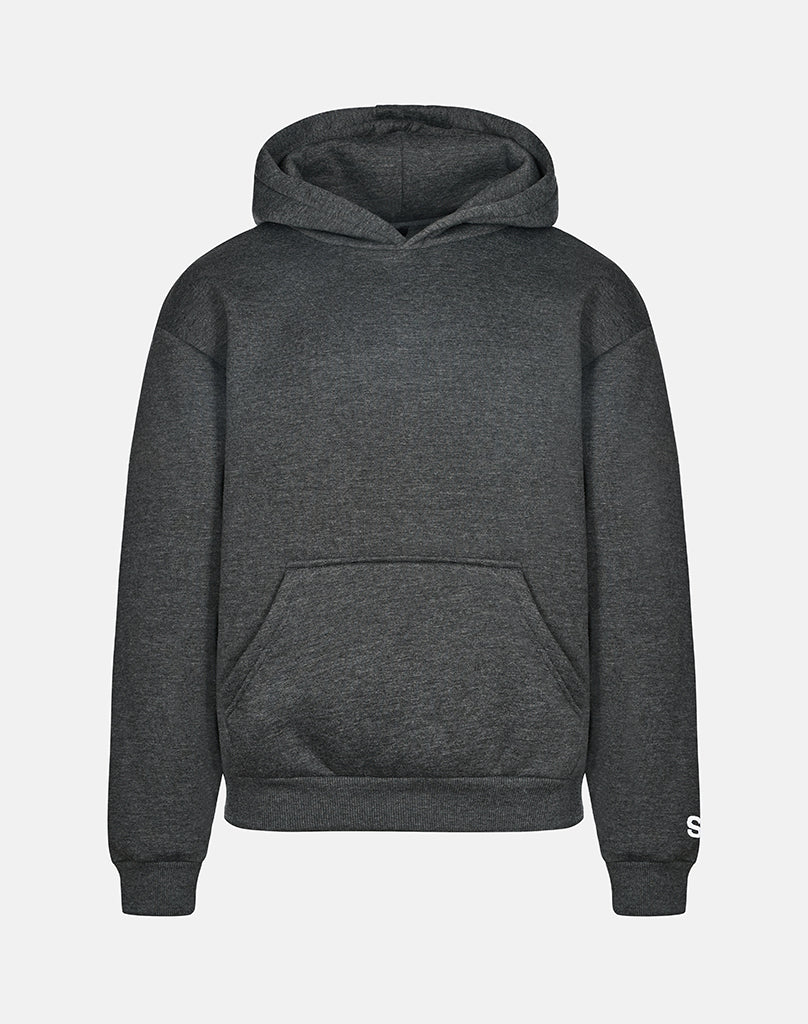 BASIC HOODIE (DARK GREY MELANGE)