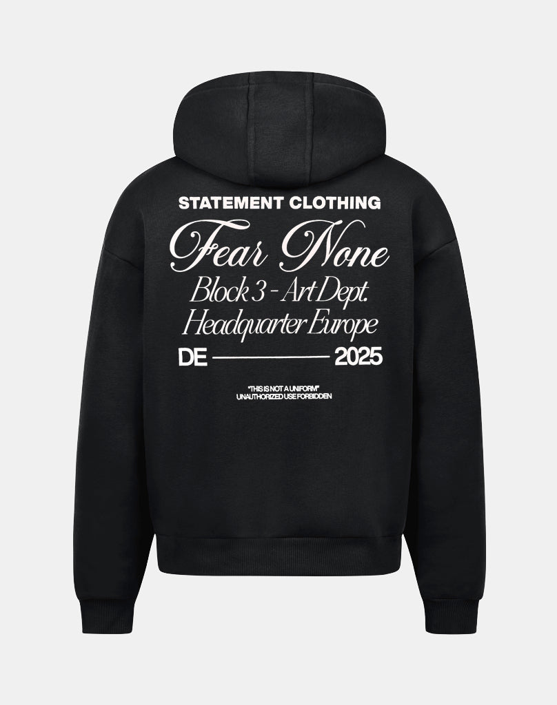 FEAR NONE HOODIE (BLACK) STATEMENT