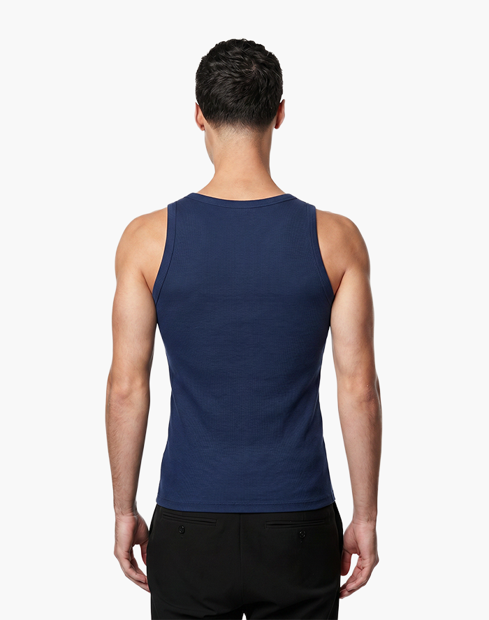 SOMMER SET DARK BLUE Tanktop + Short Statement Clo