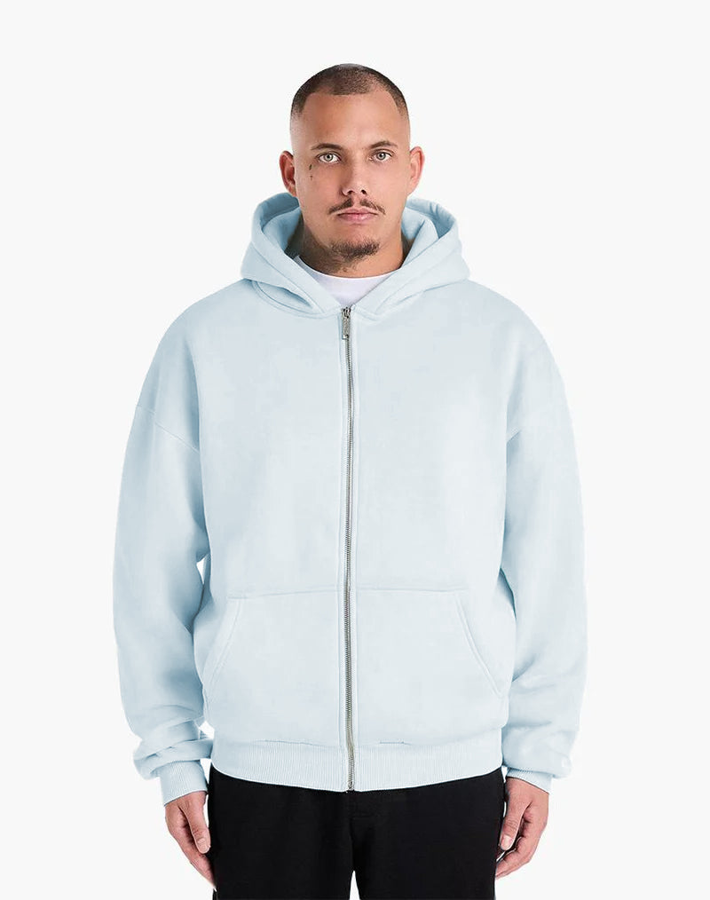BASIC ZIP-HOODIE (MINT) STATEMENT