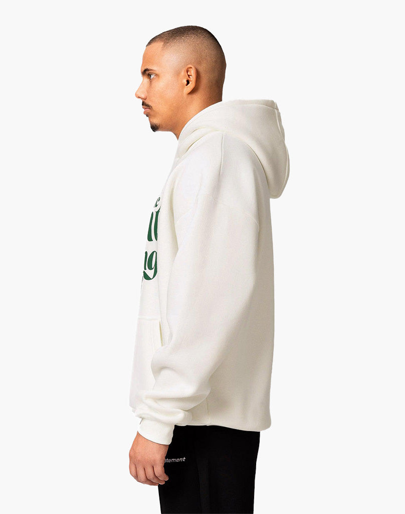 AUTHENTIC HOODIE (CREAM WHITE [PRINT GREEN]) STATEMENT
