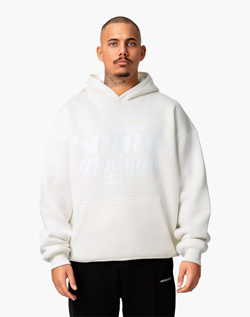 AUTHENTIC HOODIE (CREAM WHITE [PRINT WHITE])