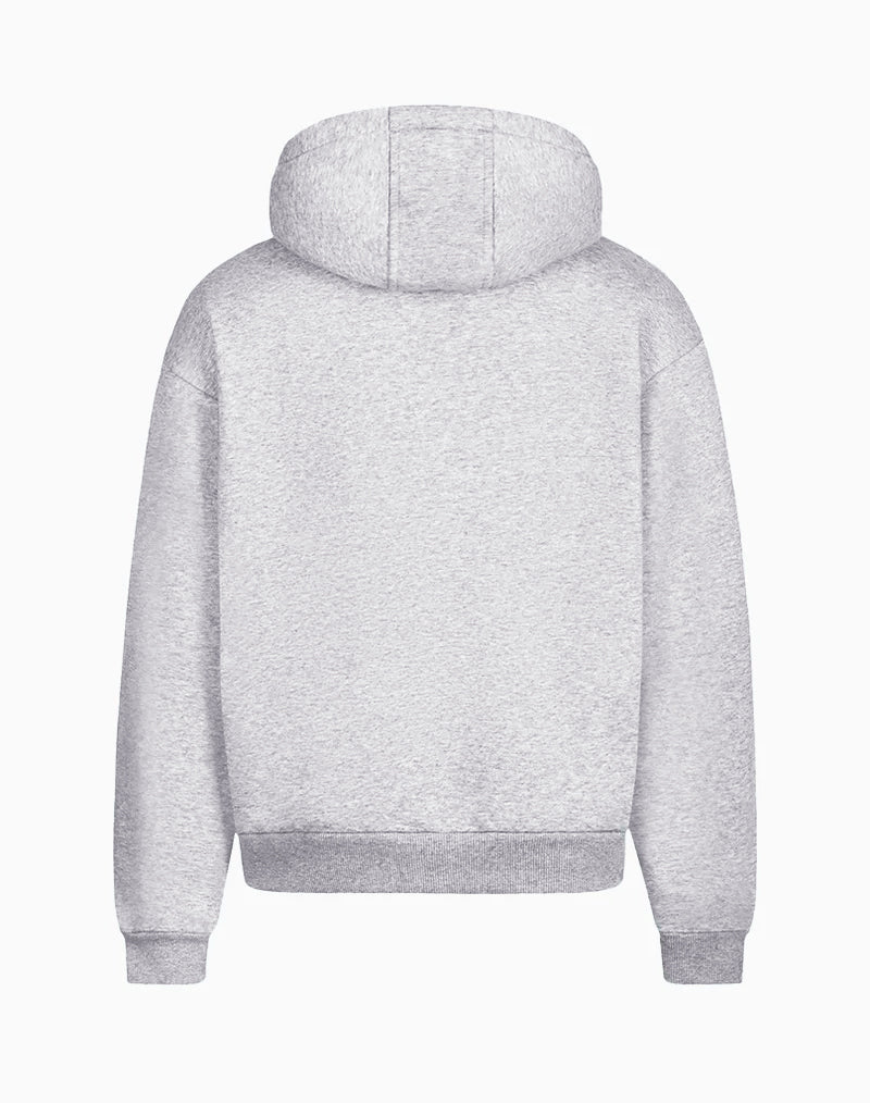 BASIC HOODIE (GREY MELANGE) STATEMENT
