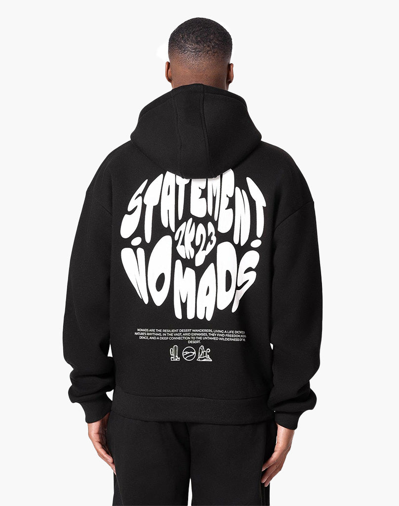BADAWI ZIP-HOODIE (BLACK) STATEMENT