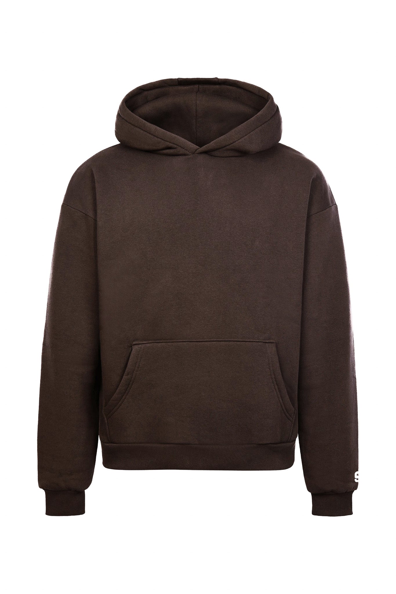 Zip-Hoodie Brown 🤝 Brauner Basic Zip-Hoodie jetzt kaufen