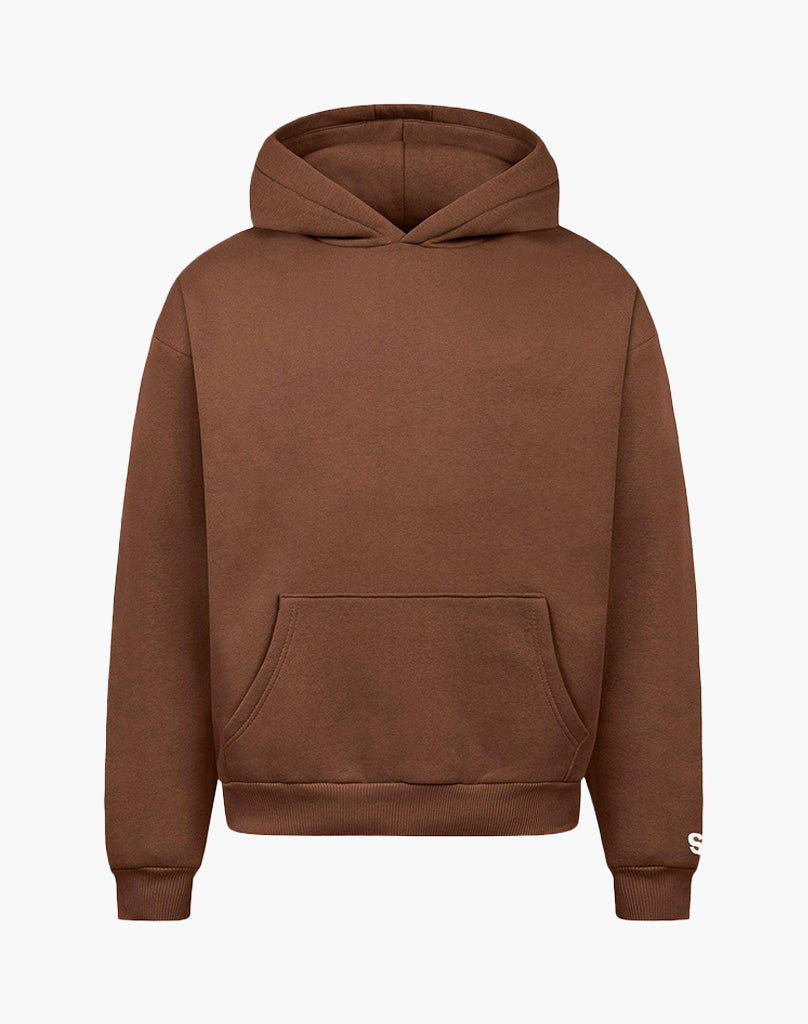 BASIC HOODIE (COFFEE BROWN)