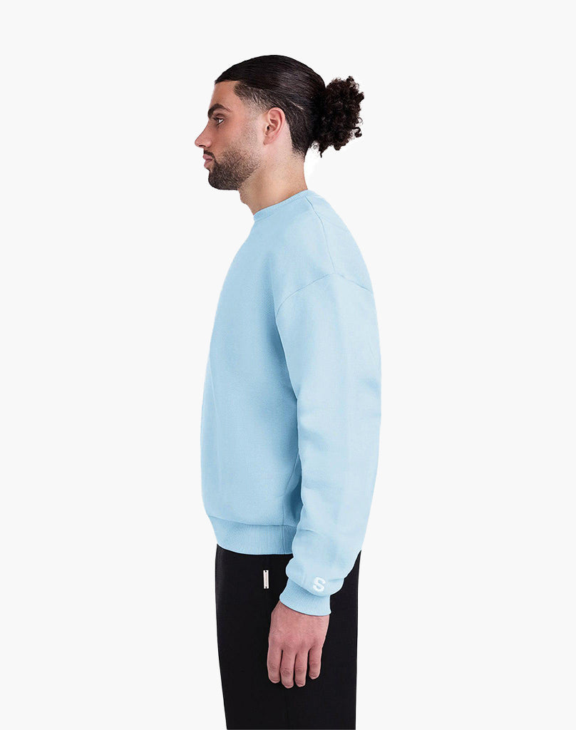 BASIC SWEATER (ICE BLUE)