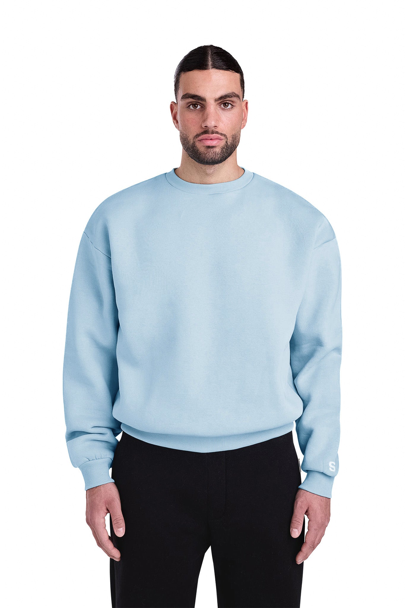 BASIC SWEATER (ICE BLUE)