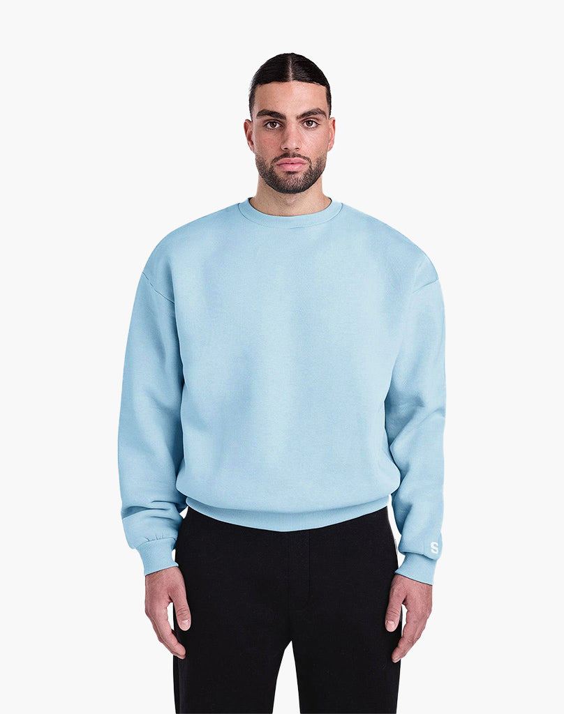 BASIC SWEATER (ICE BLUE)