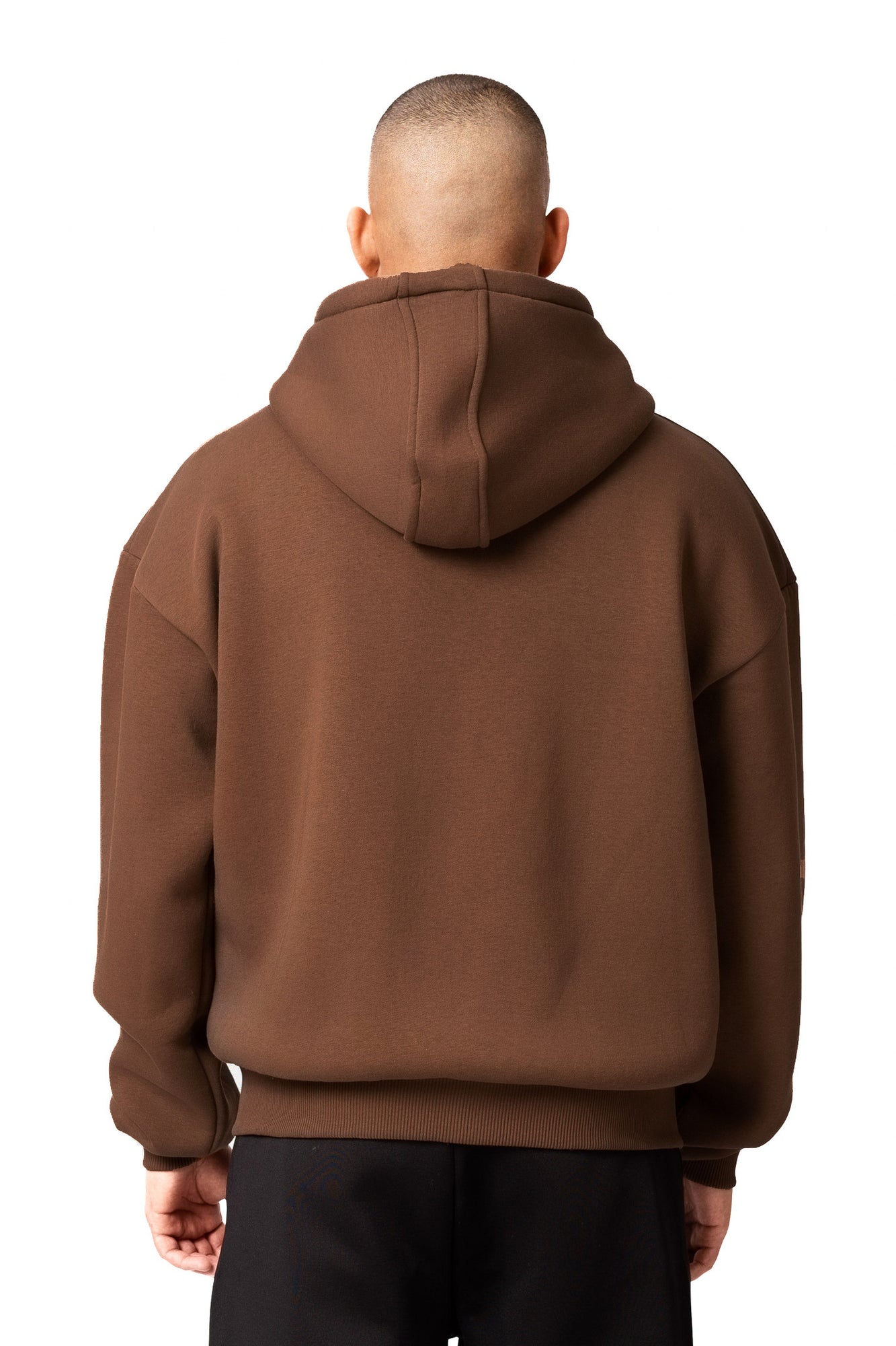 BASIC ZIP-HOODIE (COFFEE BROWN)