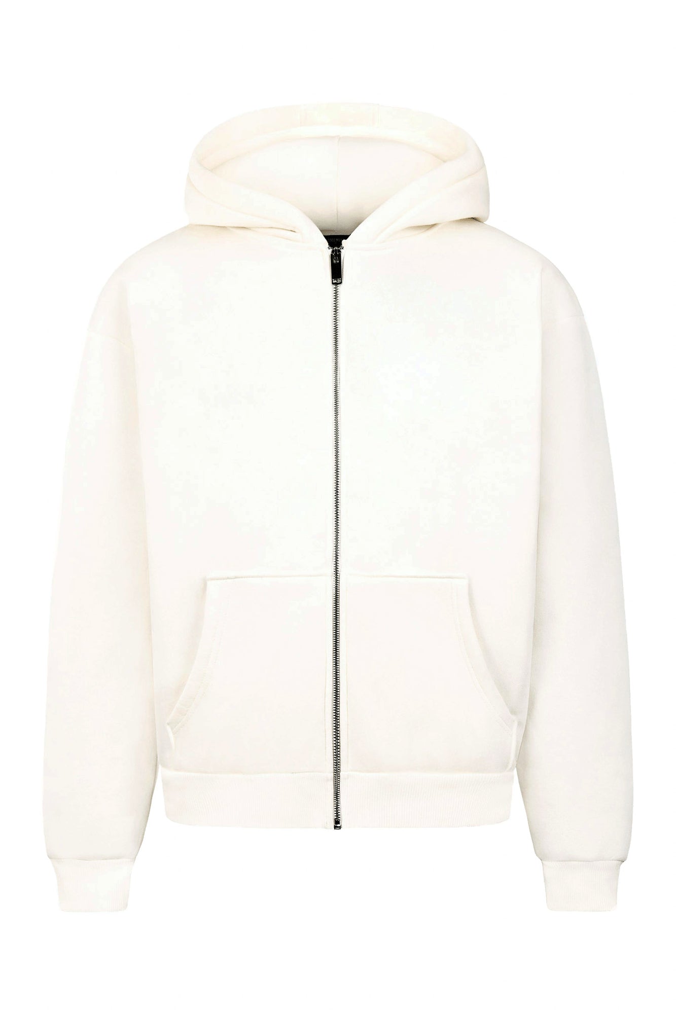 BASIC ZIP-HOODIE (CREAM WHITE)