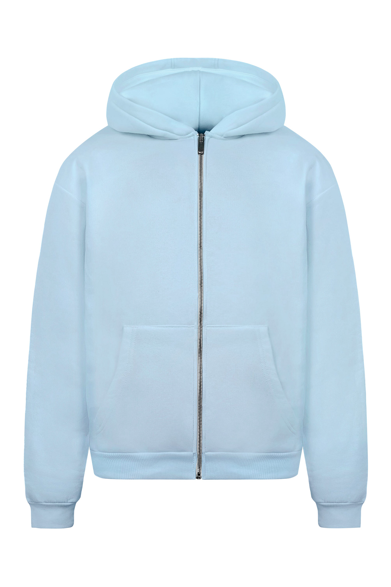 BASIC ZIP-HOODIE (ICE BLUE)