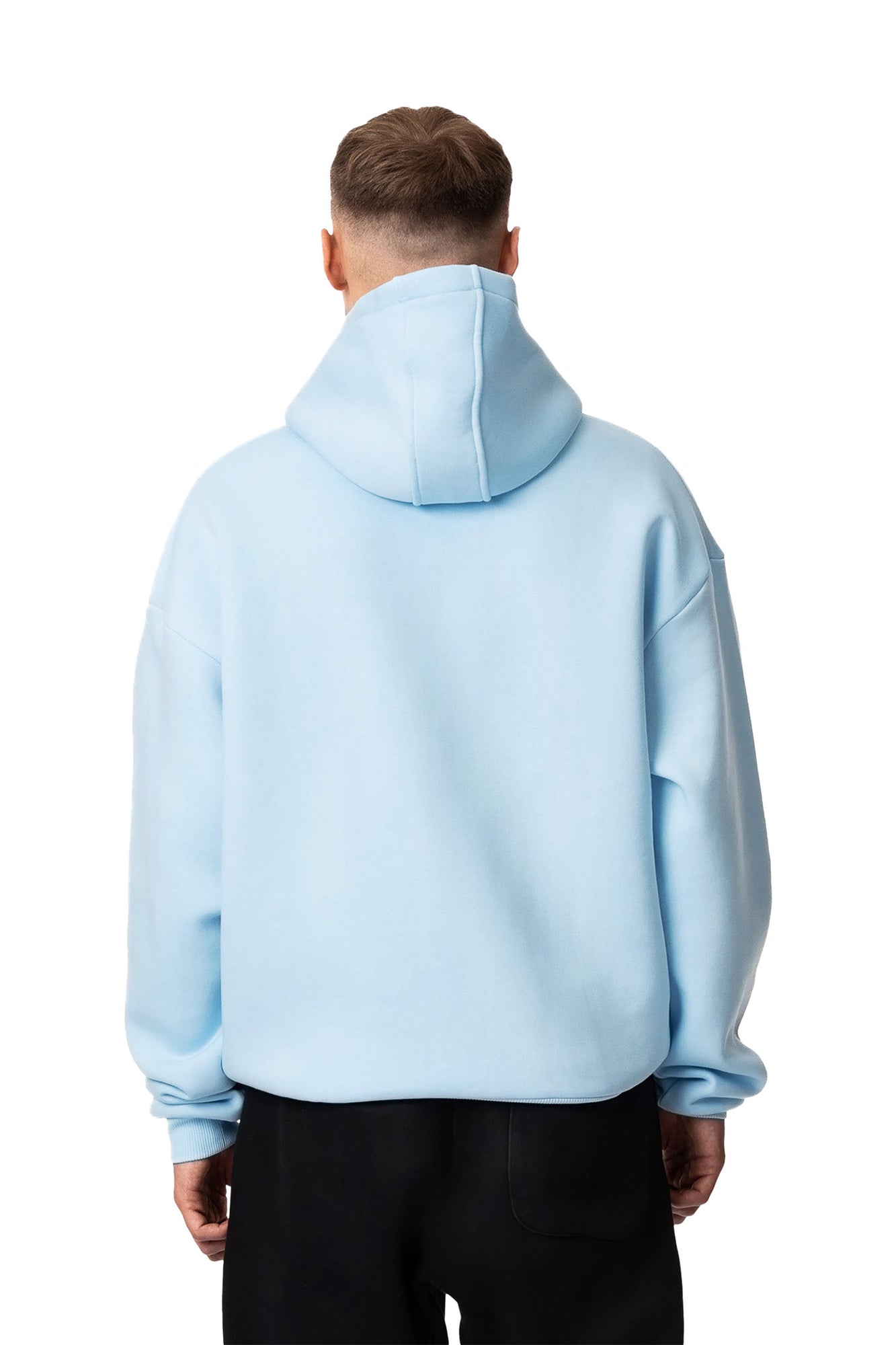 BASIC ZIP-HOODIE (ICE BLUE)