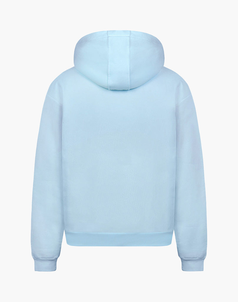 BASIC ZIP-HOODIE (ICE BLUE)