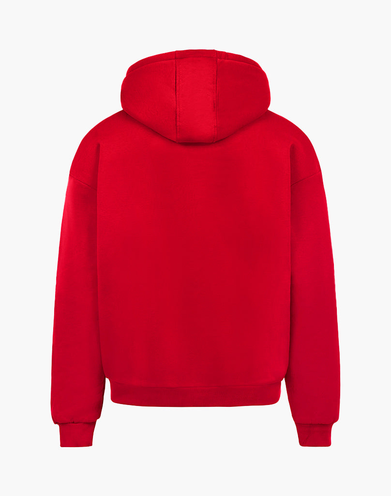 BASIC ZIP-HOODIE (RED) Zip-Hoodie STATEMENT