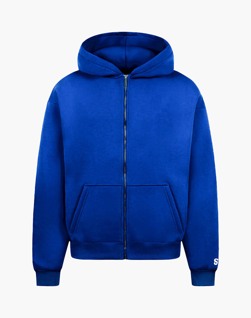 BASIC ZIP-HOODIE (ROYAL BLUE)