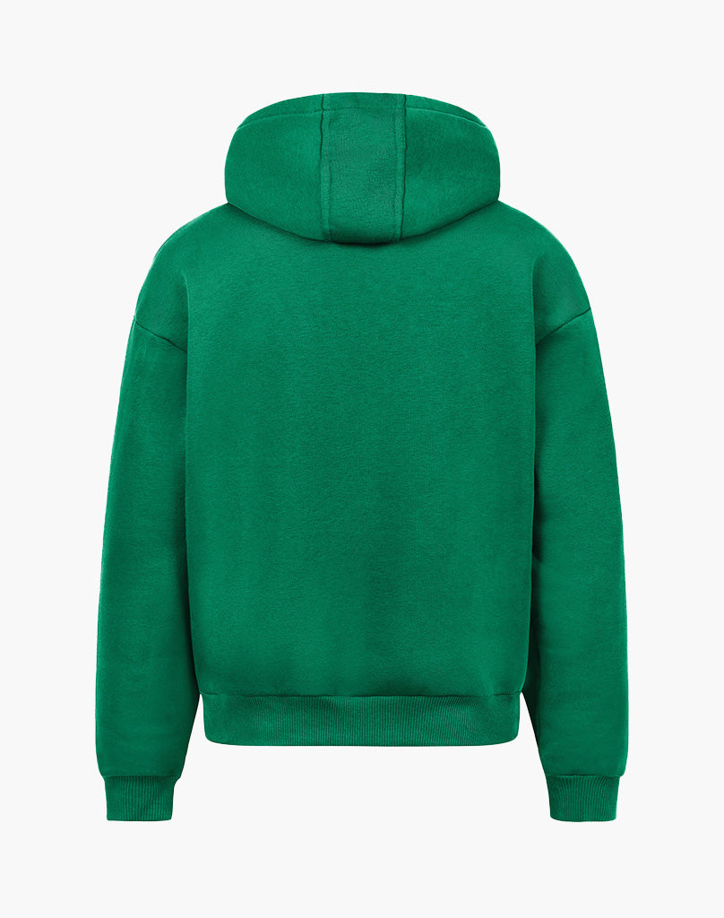 BASIC ZIP-HOODIE (WOOD GREEN)