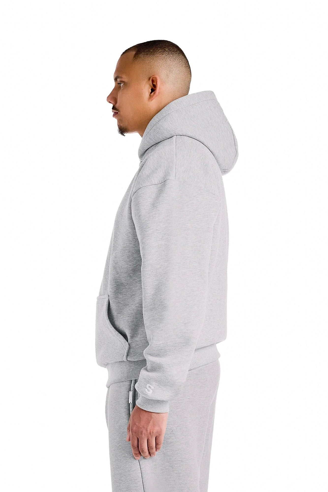 BASIC HOODIE (GREY MELANGE)