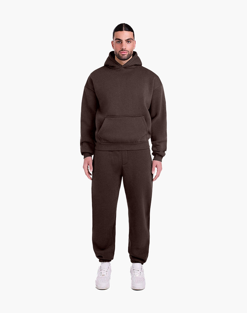TRACKSUIT SET CUFF (BROWN) Tracksuits Statement Clo