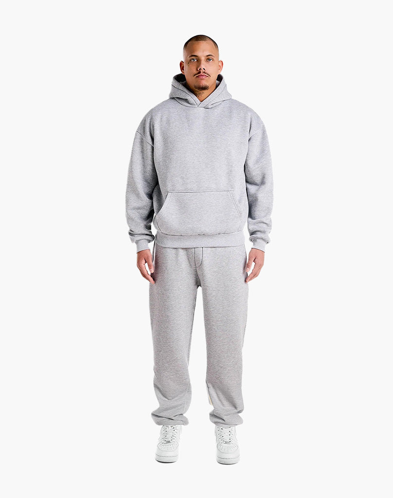 BASIC OPEN LEG JOGGER (GREY MELANGE)