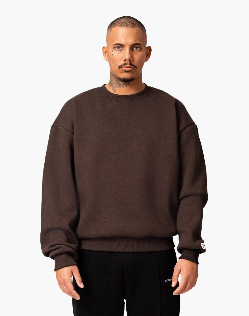 BASIC SWEATER (BROWN)