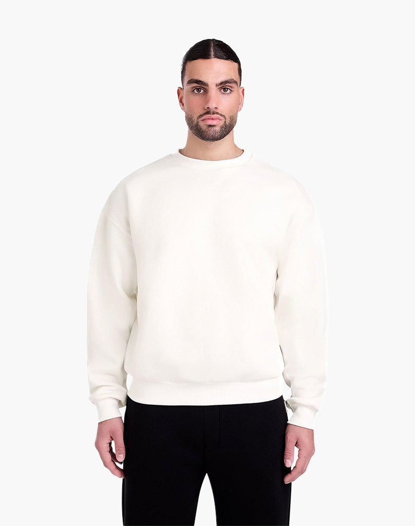 BASIC SWEATER (CREAM WHITE)