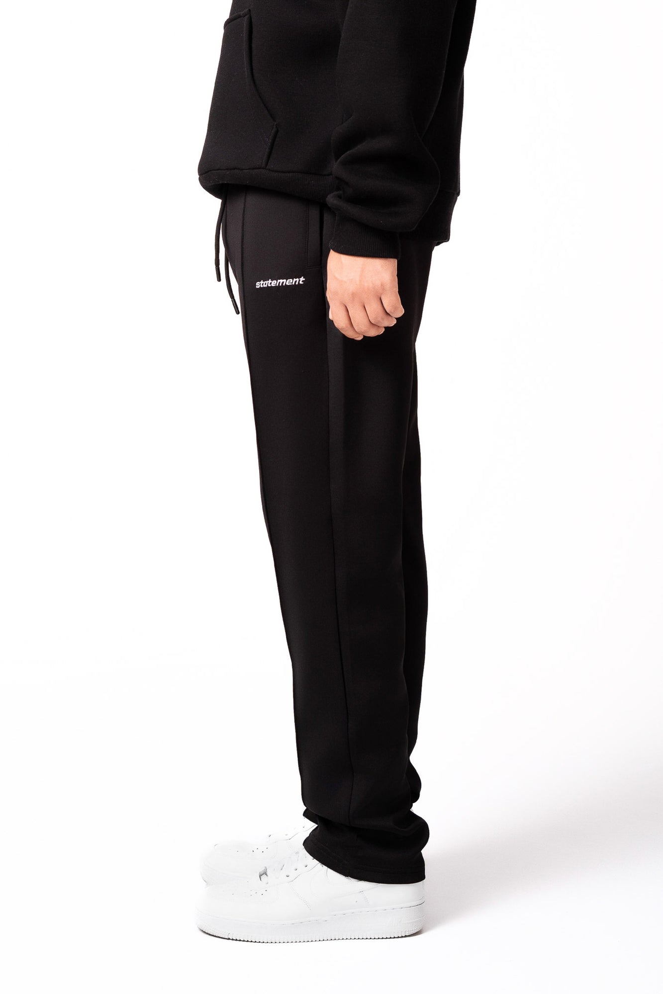 BASIC WIDE TRACKPANTS (BLACK) Pants STATEMENT